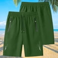 thumbnail image 2 of akafmk Men's Workout Shorts Drawstring Summer Breathable Fast-Dry Basketball Running Shorts with Zipper Pockets, 2 of 7