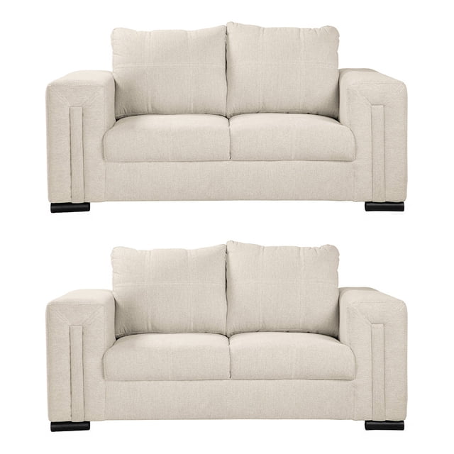 Sala 2-2 TRINITY Taos ( 2 piezas Love Seat ) Crema