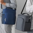 thumbnail image 5 of High Capacity Food Thermal Lunch Bag Waterproof Oxford Cloth Insulated Heat Handbags Portable Travel Crossbody Tote Organizer, 5 of 9