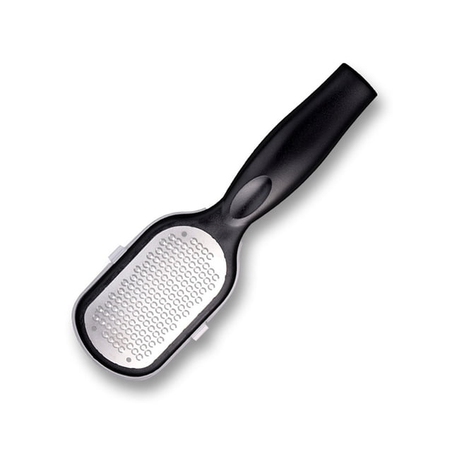 Soidarity Removedor de callos, pedicura, lima de pies, raspador de limpieza, raspador reutilizable, exfoliante, raspado, herramienta de salón Protección de la piel Negro Soidarity CE013539-01