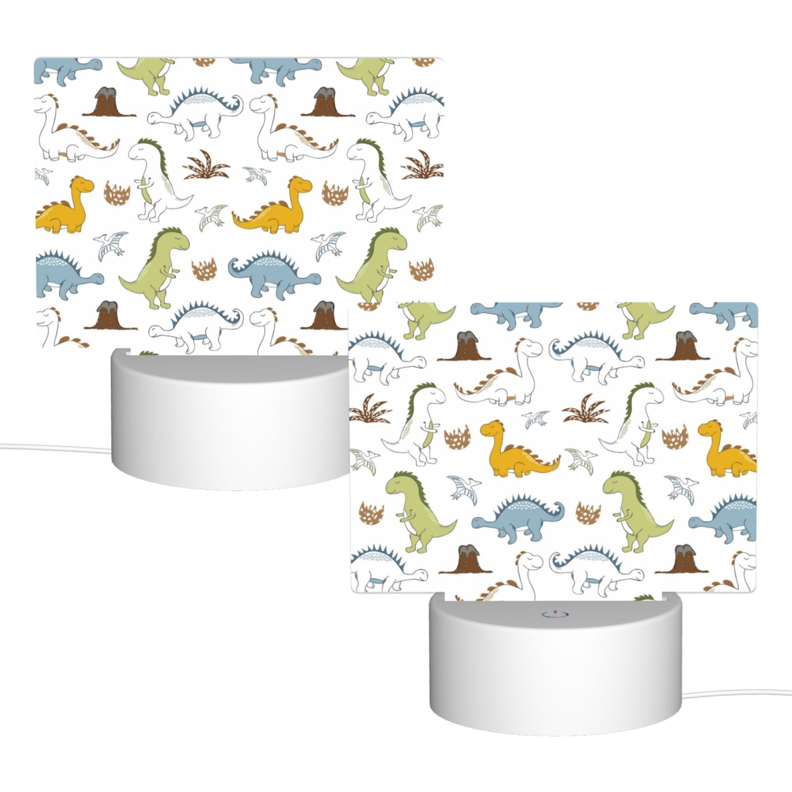 Kdxio Dinosaur Rectangular Acrylic Night Light Acrylic Sleep Night Light Friend Gifts for Birthday Gifts for Women Teens Boys Girls
