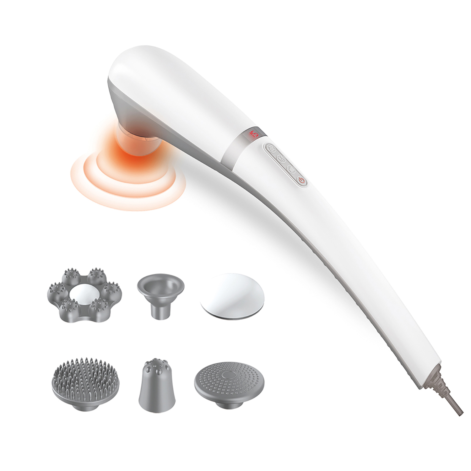 Hand held back massager for neck and back，percussion massager deep