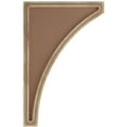 thumbnail image 2 of Ekena Millwork 3"W x 6 1/2"D x 10"H Large Lawson Wood Vintage Decor Corbel, Weathered Brown, 2 of 6