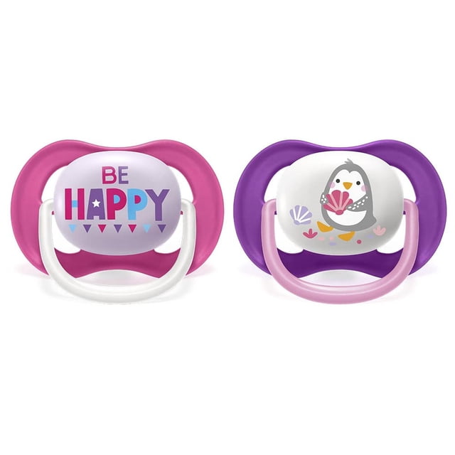 Chupón Ortodóntico Philips Avent Happ Peng con Caja Esterilizadora 6-18 Meses 2 Piezas