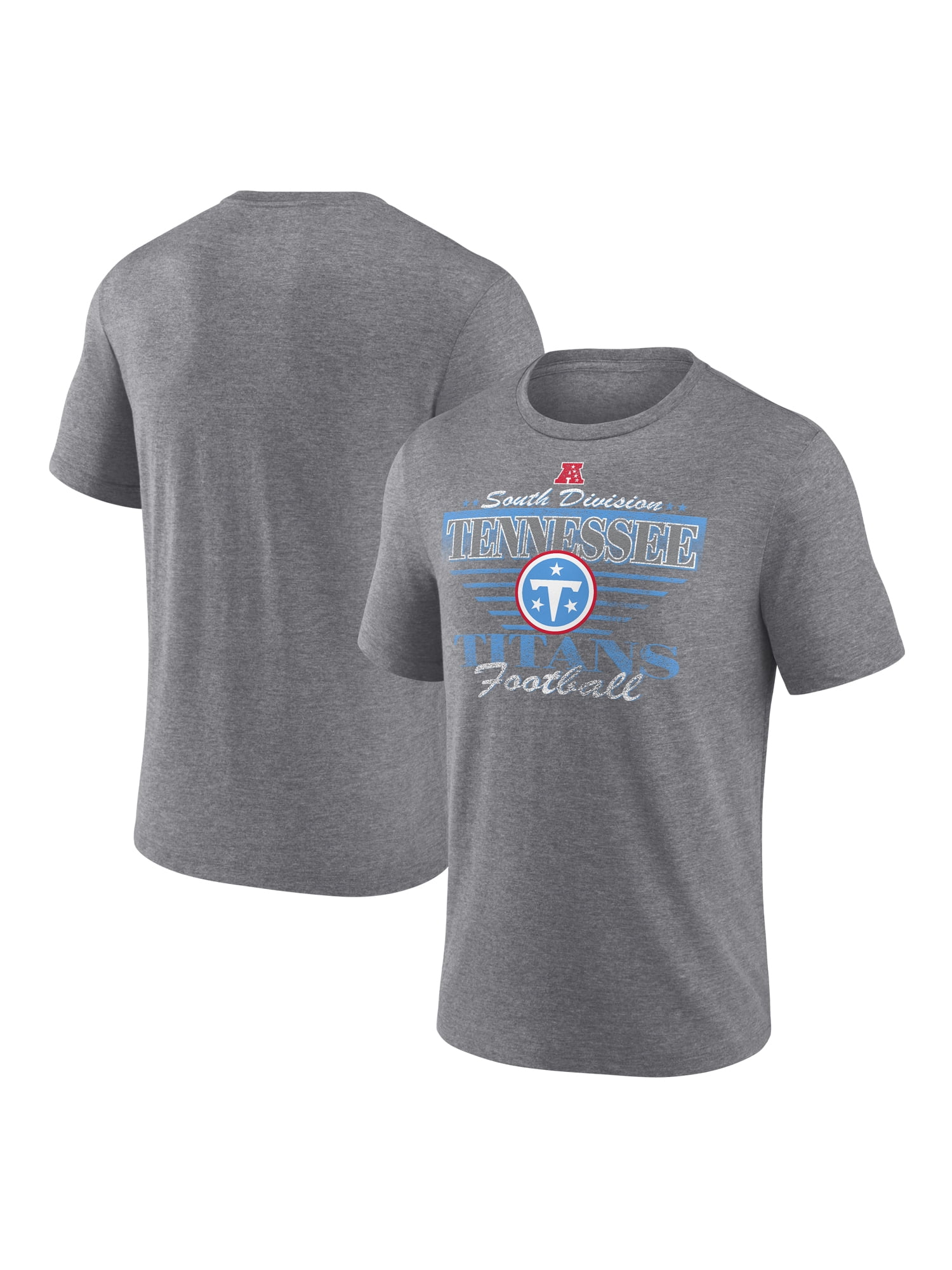 NFL Tennessee Titans Men's Synthetic Gray Heather Short Sleeve T-Shirt