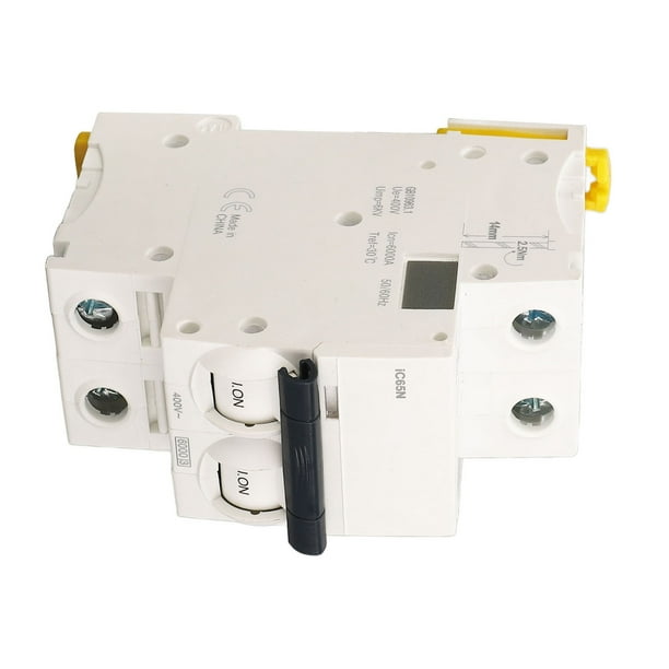 Short Circuit Protection Switch, PA66 Shell 2P Circuit Breaker Quick Arc Extinguishing AC 400V