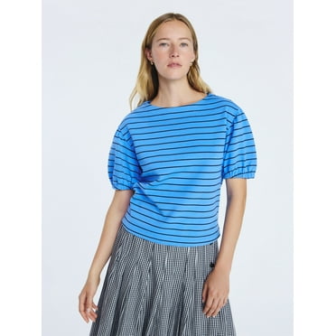 Free Assembly Women's Puff Sleeve Tee, Sizes XS-XXL