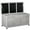 Grey, variant on Outsunny Wooden Deck Box Outdoor Storage Container with Aerating Gap White