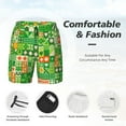 thumbnail image 6 of Picia St Patrick's Day6 pattern Mens Swim Trunks with Compression Liner Stretch Beach Shorts Quick Dry with Zipper Pockets No-Chafing Board Shorts-, 6 of 9
