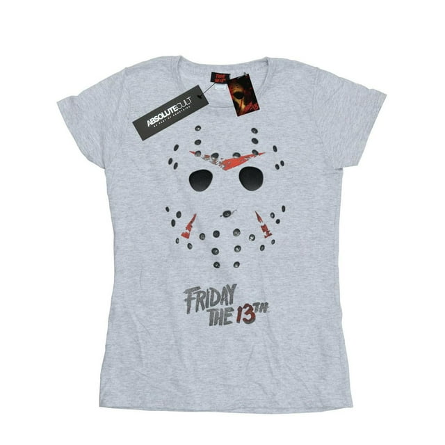 Friday 13th T-Shirt en Coton pour Femmes avec Masque de Hockey Jason