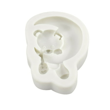 

Bear and Moon Silicone Fondant Molds Resin Chocolates Candy Silicone Cake Moulds
