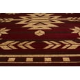 thumbnail image 3 of Designer Home Regal Area Rug 750-00130 Teton Red Arrows Diamonds 5' 3" x 7' 2" Rectangle, 3 of 4