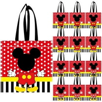 Birgaty Non Woven Party Favor Bags, Reusable, 12 Pcs Red