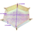 thumbnail image 2 of Bandeja para dados SIQUK, diseño de sirena, de piel sintética, plegable, hexagonal (2 unidades), 2 of 6