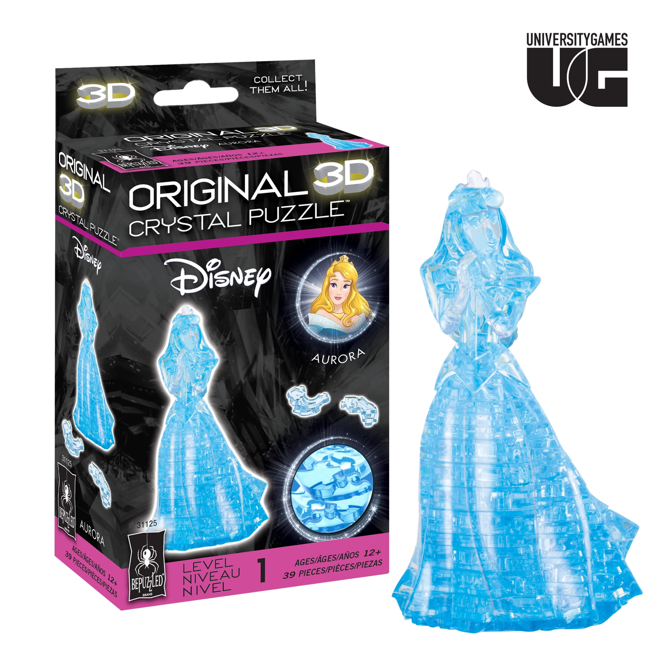 Disney Jasmine Original 3D Crystal Puzzle from BePuzzled Ages 12 and Up Walmart