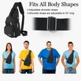 thumbnail image 4 of Hengguang Waterproof Sling Bag Crossbody Backpack for Men Women, Sling Backpack Hiking Daypack with USB Charging Port, Multipurpose Cross Body Chest Bag for Hiking Walking Travel, 4 of 8