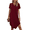 Red, variant on SIEANE Womens Casual Dress Criss Cross V Neck Short Sleeve Summer Dress