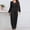 Black, variant on Jumpsuits For Women Elegant Long Sleeve Wide Leg Pants One Piece Jumpsuits Baggy Overalls Crew Neck Going Out Rompers For Women 2026 L