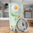 thumbnail image 3 of Daisy Flower Coffee Tumbler Travel Mug with Lid, Cute Floral Insulated Cups, Stainless Steel Tumblers, Birthday Gifts for Women, Teenage Girls, Friends, Bulk Hot & Cold Drinks, 3 of 6