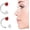 Silver 1.Jan-Garnet, variant on 2PCS 20G Birthstone Nose Ring Half Hoop Stud CZ Body Ear Piercing Small Thin Hoop Nose Ring Stud Body Jewelry Can Be Used as Septum Ring and Cartilage Earring