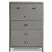 Camaflexi Hampton 33W Five Drawer Wood Chest in Dritfwood Finish