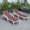 Burgundy, variant on LeisureMod Marlin Poolside Outdoor Patio Lawn and Garden Modern White Powder Coated Aluminum Frame Suntan Sling Chaise Lounge Chair with Armrests, Set of 2 (Green)