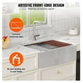 thumbnail image 3 of Farmhouse Kitchen Sink 30 Inch, 304 Stainless Steel Drop-In Sink Single Bowl with Ledge, Workstation Sink with Accessories for Kitchen, Prep & Bar, 3 of 6