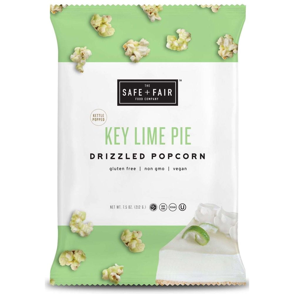 (Price/Case)Safe + Fair Key Lime Pie Drizzled Popcorn, 7.5 Ounces, 5