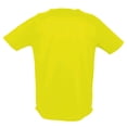 thumbnail image 2 of SOLS - Camiseta de deporte transpirable de manga corta para hombre - Modelo Sporty (Amarillo Neón), 2 of 3