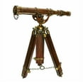 thumbnail image 3 of Antique brass nautical astro spyglass 15" floor standing telescope with wooden tripod stand father’s day gift, mother’s day gift, 3 of 3
