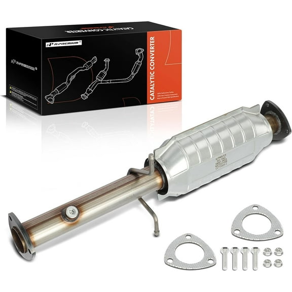 A-Premium Rear Catalytic Converter Kit Direct-Fit Compatible with Chevrolet S10 1996-2003 2.2L & GMC Sonoma 1996-2003 2.2L & Isuzu Hombre 1996-2000 2.2L, EPA Compliant
