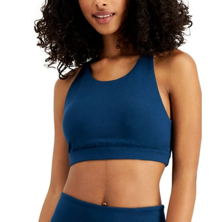 Ideology Women s Racerback Lined Wireless Sports Bra  Moonlight Ocean  2XL.
