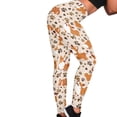 thumbnail image 4 of DISNIMO Corgi Dog Paw Printed Yoga Pants Leggings for Women, High Waisted Leggings Tummy Control Workout Yoga Pants for Running Cycling, Orange, XS, 4 of 6