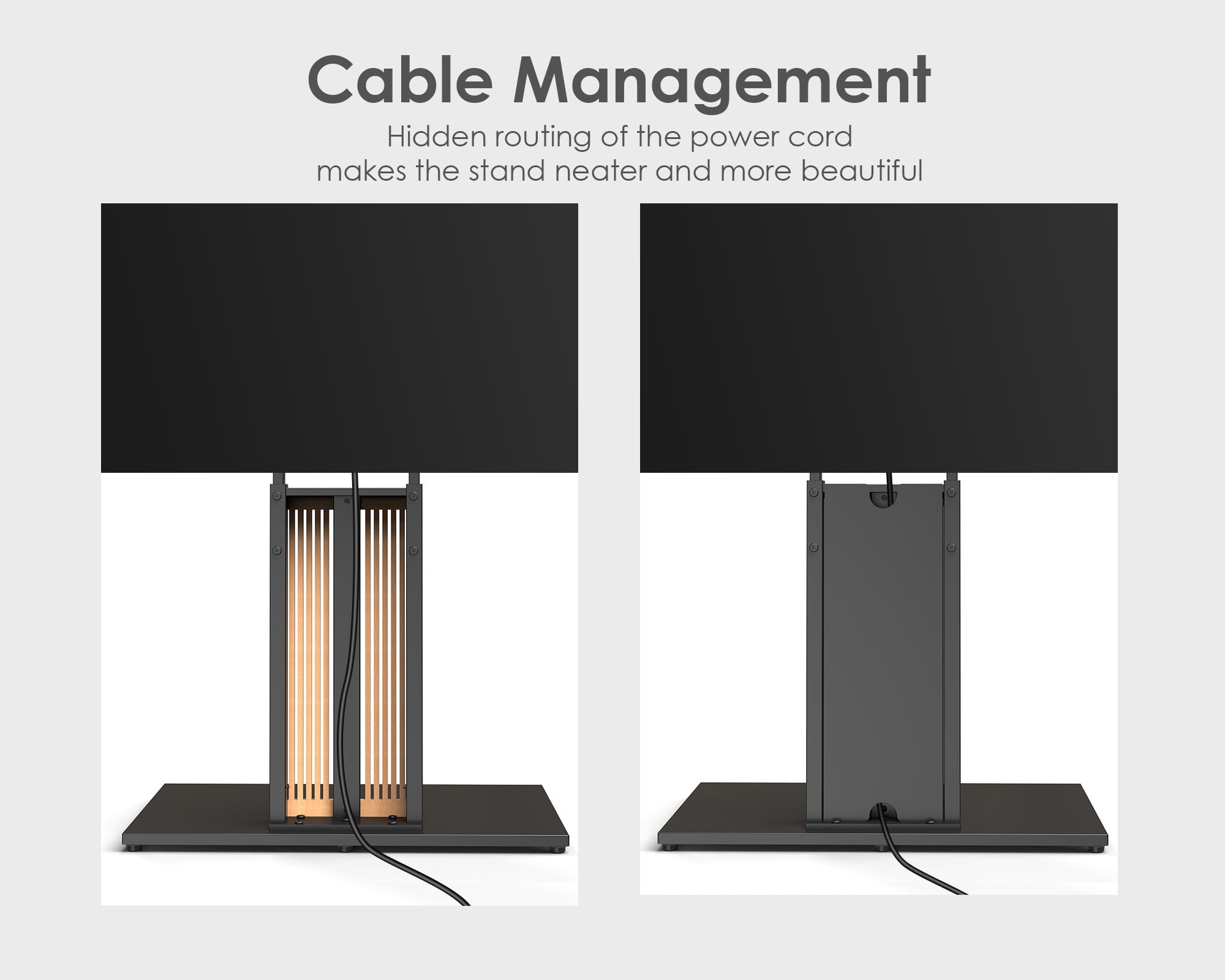 FITUEYES Design Floor TV Stand for 55-88 Inch TV, Modern TV Stand for Living Room, Study Room, Bedroom and Other Scenes, Zen Series.