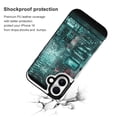 thumbnail image 2 of Compatible with iPhone 11 12 13 mini 14 15 16 Pro Max Plus Wallet Case with Card Holder, PU Leather Kickstand Card Slots Case ( Neon City Cat, iPhone 11), 2 of 7