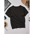thumbnail image 2 of T-Shirt Fille "Welcome Back to School" - Coton Confortable, Imprimé Dessin Animé Coloré, Manches Courtes, Style Décontracté d'Été avec Graphiques Crayon & Arc-en-Ciel, Fournitures Scolaires pour Fille, 2 of 6