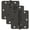 Aged Bronze, variant on Schlage 1012 Pack Of Three 3.5" X 3.5" Plain Bearing 1/4" Radius Corner Mortise Hinges -