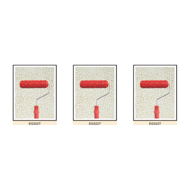 Maytalsory Various Embossed Pattern Painting Roller With Plastic Tool Handle 7 Brush Type 6 3PCS