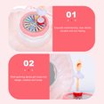 thumbnail image 2 of Miangastore Cute Music Box Girls Birthday Gift Round Musical Box Pink 1Set 6.1x5.1in, 2 of 9