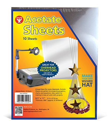 Hygloss H75910 -ACETATE Sheets