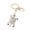 White, variant on Cute Turtle Shape Rhinestone Keychain Sparkling Faux Crystal Bag Charm for Purse Handbag Accessory Gift for Women Girls