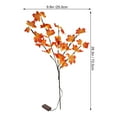 thumbnail image 2 of OUNONA 1Set Maple Leaf Lamp PVC Orange Low Power Consumption Lighting for Vase Decoration, 2 of 8