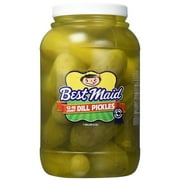 Best Maid Whole Dill Pickles, 1 gallon jar, 128 oz, Kosher Certified, 12-16 whole dills per jar.