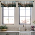 thumbnail image 3 of LALILO Kitchen Curtain Valance Ancient Castle Snake Rod Pocket Window Curtain 52"x 18" Set of 2, 3 of 7