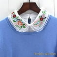 thumbnail image 2 of LoudSung False Collar Detachable Half Shirt Blouse Fake Collar Embroidery Elegant Design for Women Girls, 2 of 7
