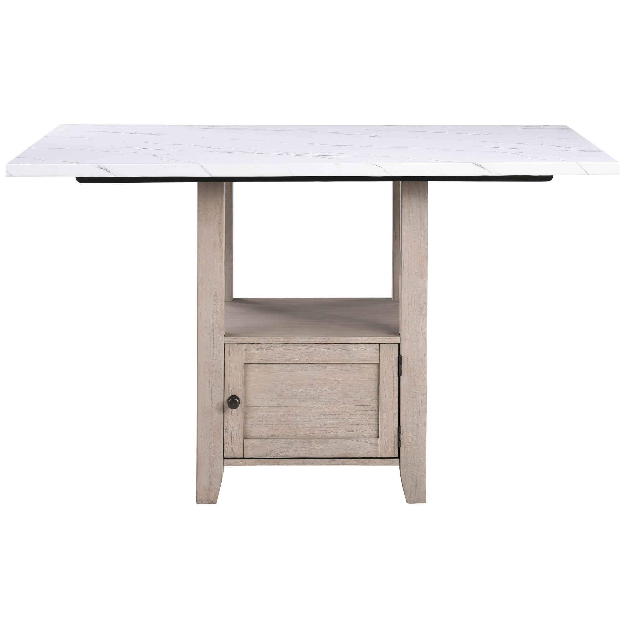 Steve Silver Taylor Faux Marble Top Counter Height Dining Table
