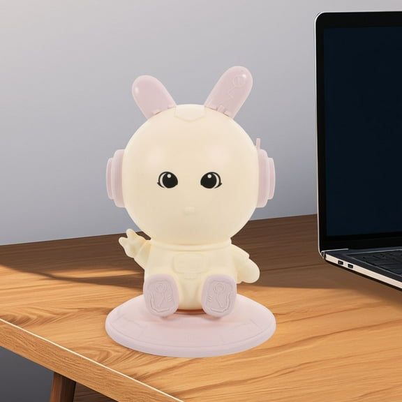 MLINS Desk Organizer Cute Pencil Case Kawaii Rabbit Rotating Pen Holder For Desk Makeup Brush Holder Office Decor For Women Desk Aesthetic Pink