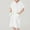 White, variant on Toddler Fleece Long Sleeve Robes, Long Casual Robes, Kids Print Wearable Absorbent Cozy Post Swim Cover Up and Changing Bathrobe with Side Pockets Pink, 1-5 Years