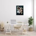 thumbnail image 2 of Woman Rose Floral Arrangement Botanical & Floral Graphic Art White Framed Art Print Wall Art, 2 of 7