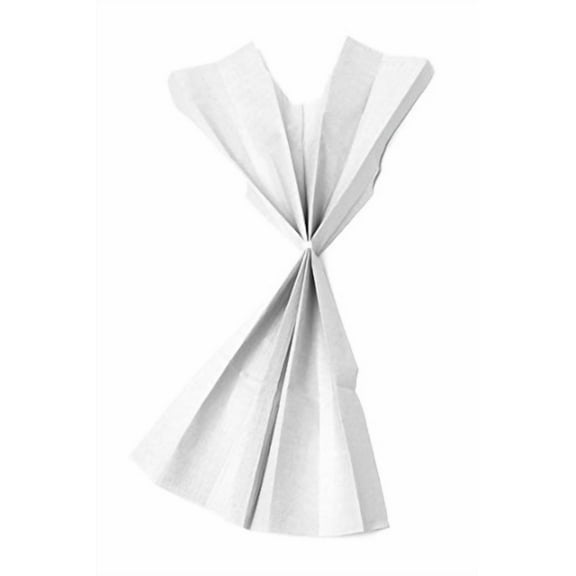 Avalon Papers 811 Standard Gown, Tissue/Poly/Tissue, White (Pack of 50)